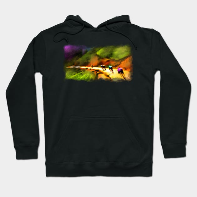 Le Tour de France 02 Hoodie by Miki De Goodaboom